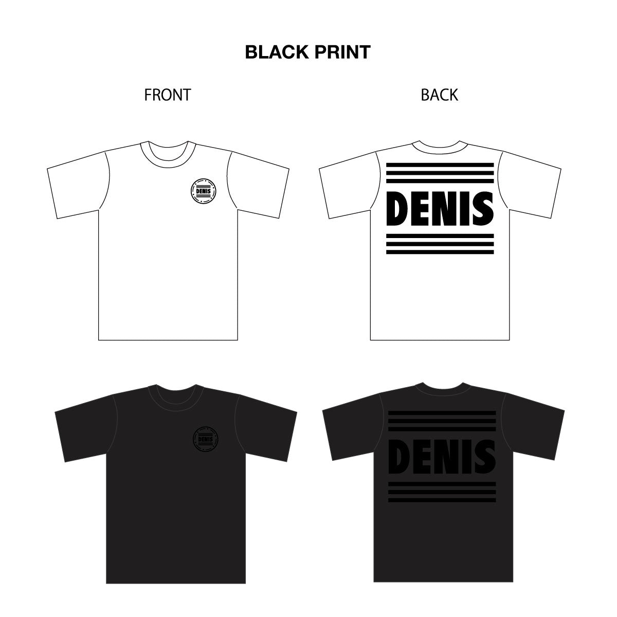 Tシャツ 丸ロゴ　DENIS 2023