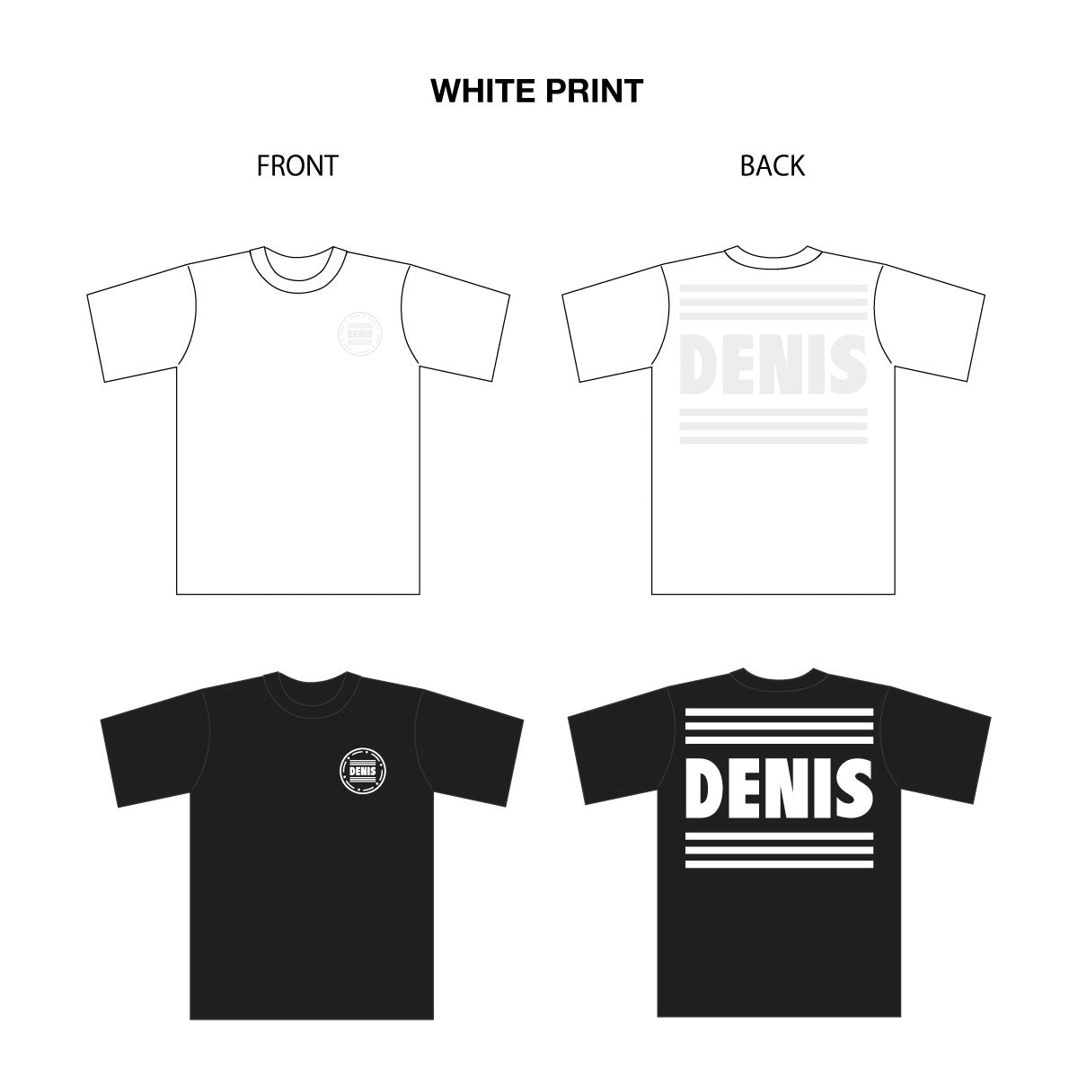 Tシャツ 丸ロゴ　DENIS 2023